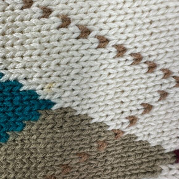 VINTAGE Kipling Sweater Mens XL Beige Argyle Trader Vic's Cotton Pullover 80s - Picture 5 of 11